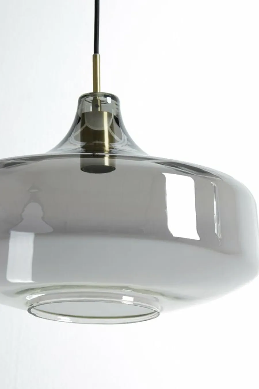 Light en Living Hanglamp Ø29,5x21 cm SOLNA antiek brons+smoke glas Discount