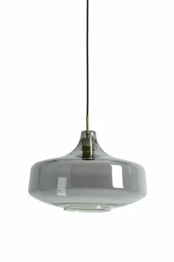 Light en Living Hanglamp Ø29,5x21 cm SOLNA antiek brons+smoke glas Discount