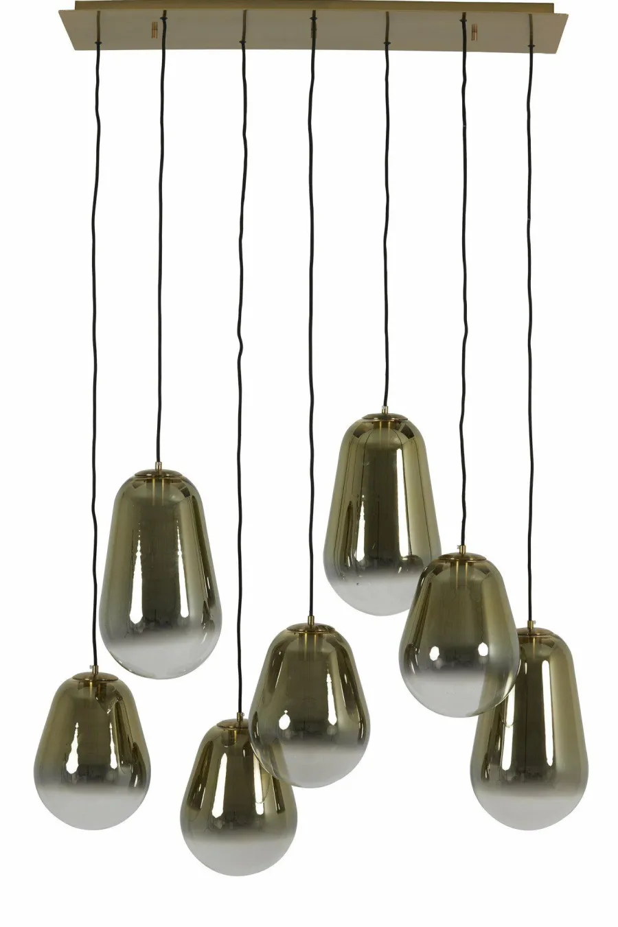 Light en Living Hanglamp 7L 100x35x69 cm MAEVE glas goud-helder+goud Best