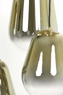 Light en Living Hanglamp 7L 100x35x69 cm MAEVE glas goud-helder+goud Best
