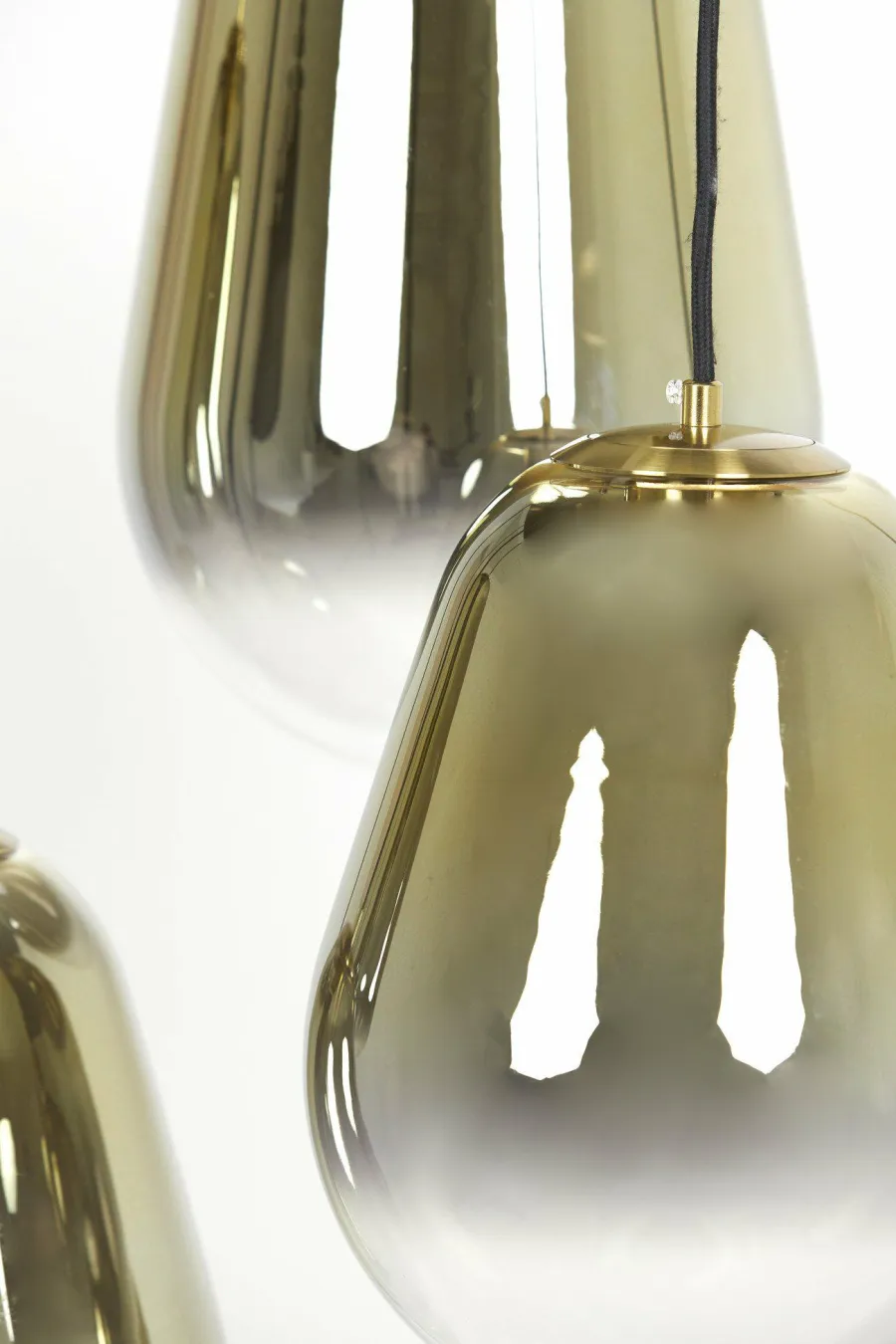 Light en Living Hanglamp 7L 100x35x69 cm MAEVE glas goud-helder+goud Best