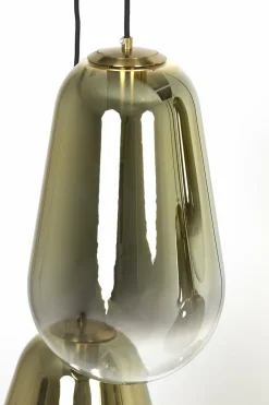 Light en Living Hanglamp 7L 100x35x69 cm MAEVE glas goud-helder+goud Best