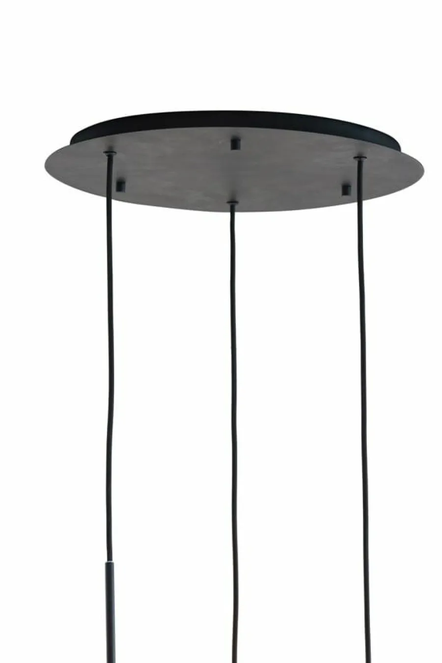 Light en Living Hanglamp 3L Ø40x160 cm MAYSON mat zwart+glas smoke Hot