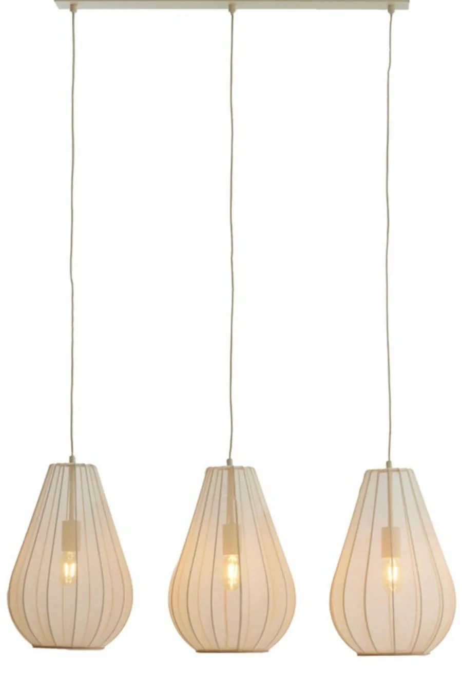 Light en Living Hanglamp 3L 80x8x40 cm ITELA zand New