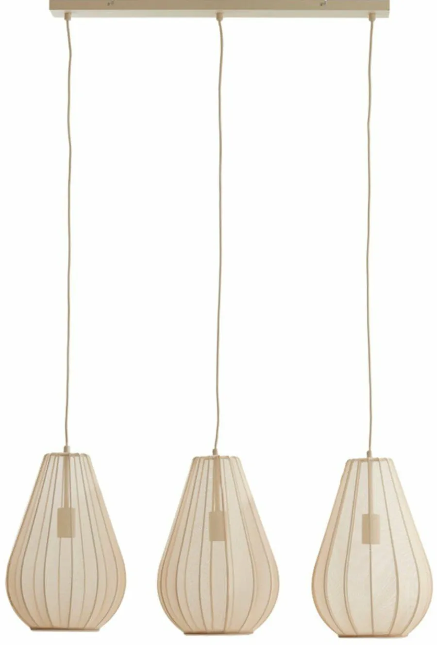 Light en Living Hanglamp 3L 80x8x40 cm ITELA zand New