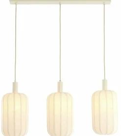 Light en Living Hanglamp 3L 80x21x34 cm TUFIA linnen cream Sale