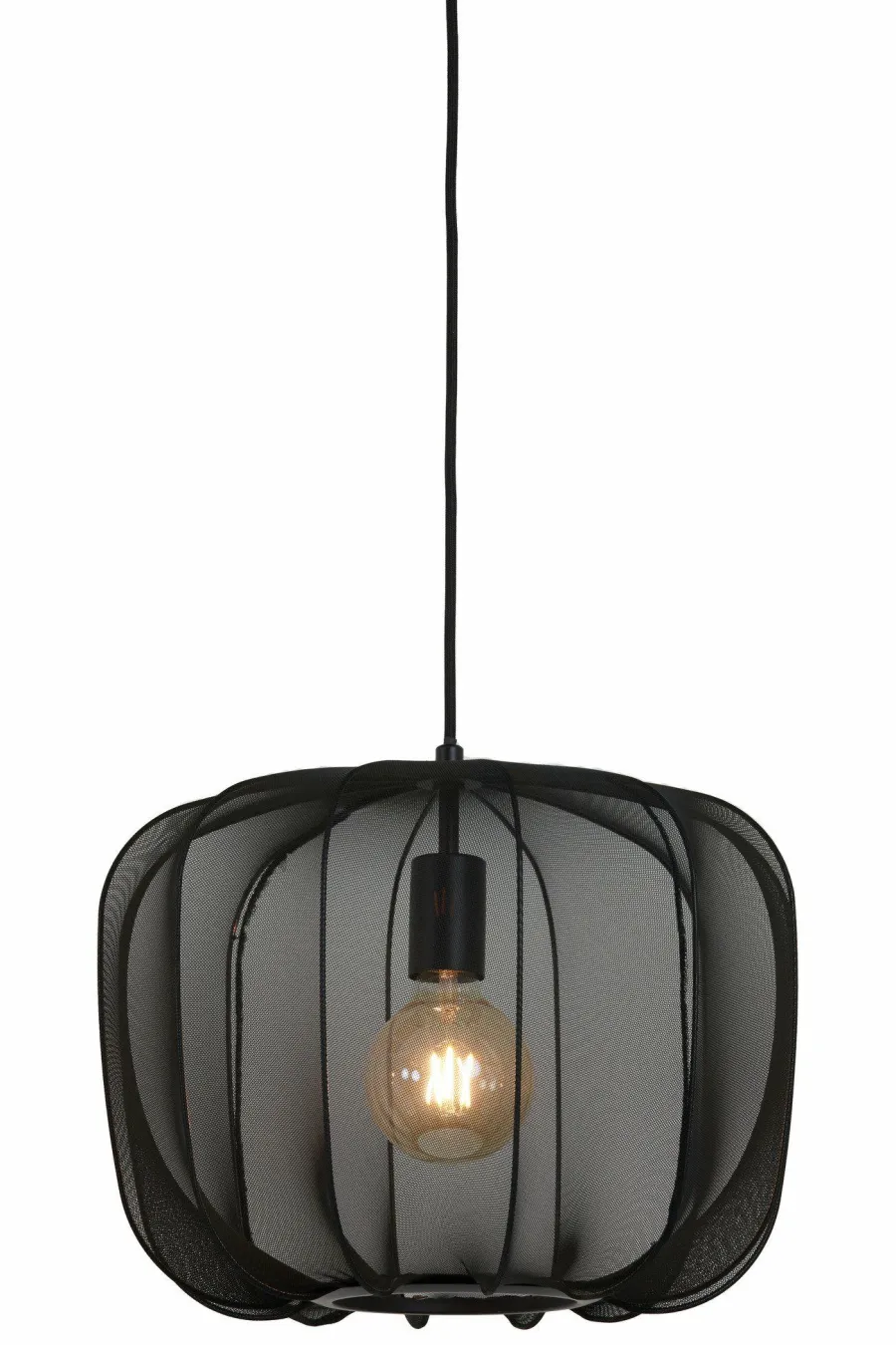 Light en Living Hanglamp Ø40x30 cm PLUMERIA zwart Best