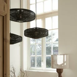 Light en Living Hanglamp Ø60x21 cm MATAKA rotan donker bruin New