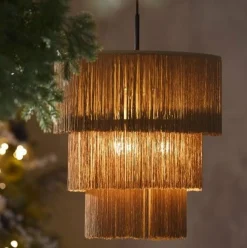 Light en Living Hanglamp 3L Ø45x50 cm MALAIKA bruin