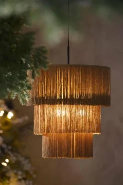 Light en Living Hanglamp 3L Ø45x50 cm MALAIKA bruin