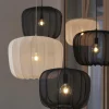 Light en Living Hanglamp Ø60x45 cm PLUMERIA zwart Outlet