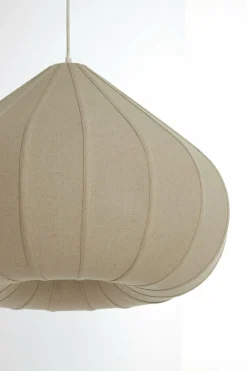 Light en Living Hanglamp Ø40X28,5 cm ZUBEDA linnen naturel Best