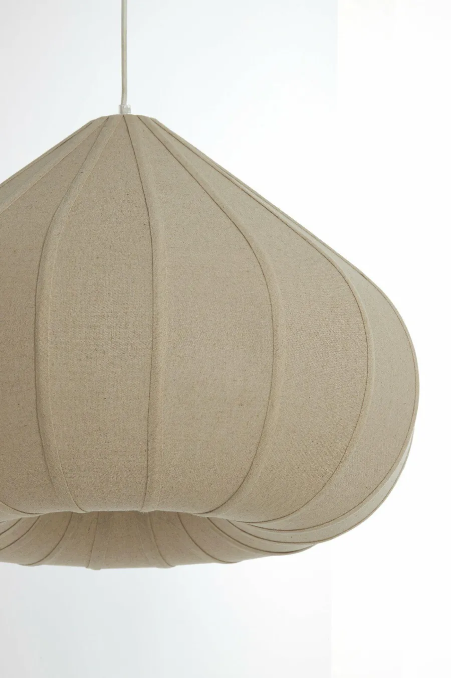 Light en Living Hanglamp Ø40X28,5 cm ZUBEDA linnen naturel Best