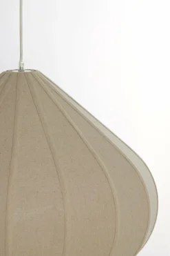 Light en Living Hanglamp Ø40X28,5 cm ZUBEDA linnen naturel Best