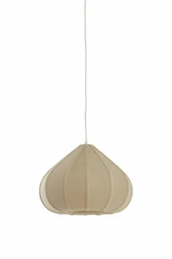 Light en Living Hanglamp Ø40X28,5 cm ZUBEDA linnen naturel Best