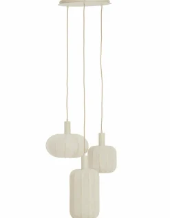 Light en Living Hanglamp 3L Ø38x34 cm TUFIA linnen cream
