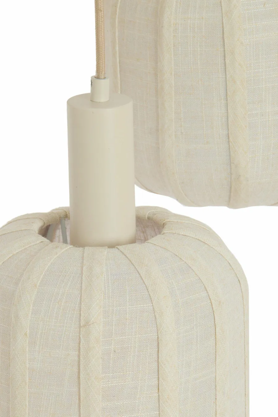 Light en Living Hanglamp 3L Ø38x34 cm TUFIA linnen cream