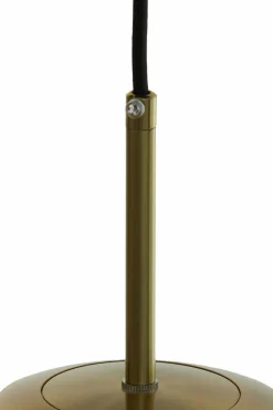 Light en Living Hanglamp Medina antiek brons + glas amber - 2 maten