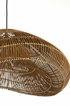 Light en Living Hanglamp 54x52,5x30,5 cm JANZUR rattan donkerbruin Best