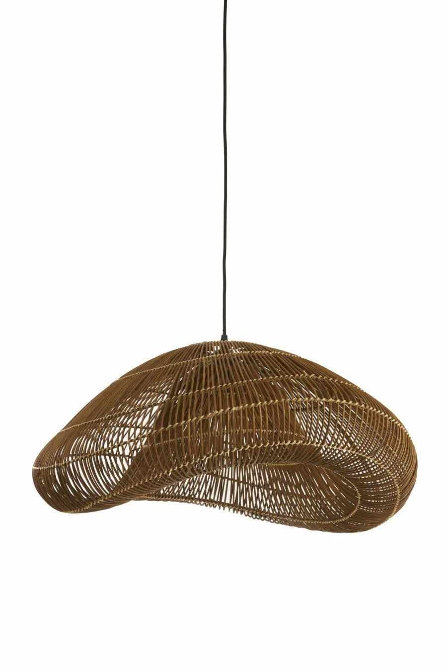 Light en Living Hanglamp 54x52,5x30,5 cm JANZUR rattan donkerbruin Best