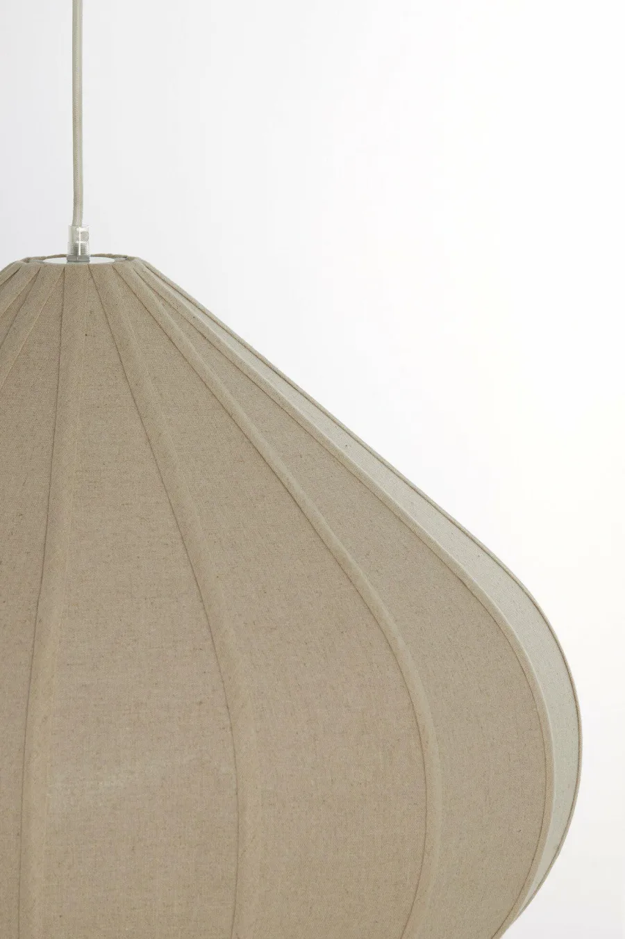 Light en Living Hanglamp Ø50X34 cm ZUBEDA linnen naturel Clearance