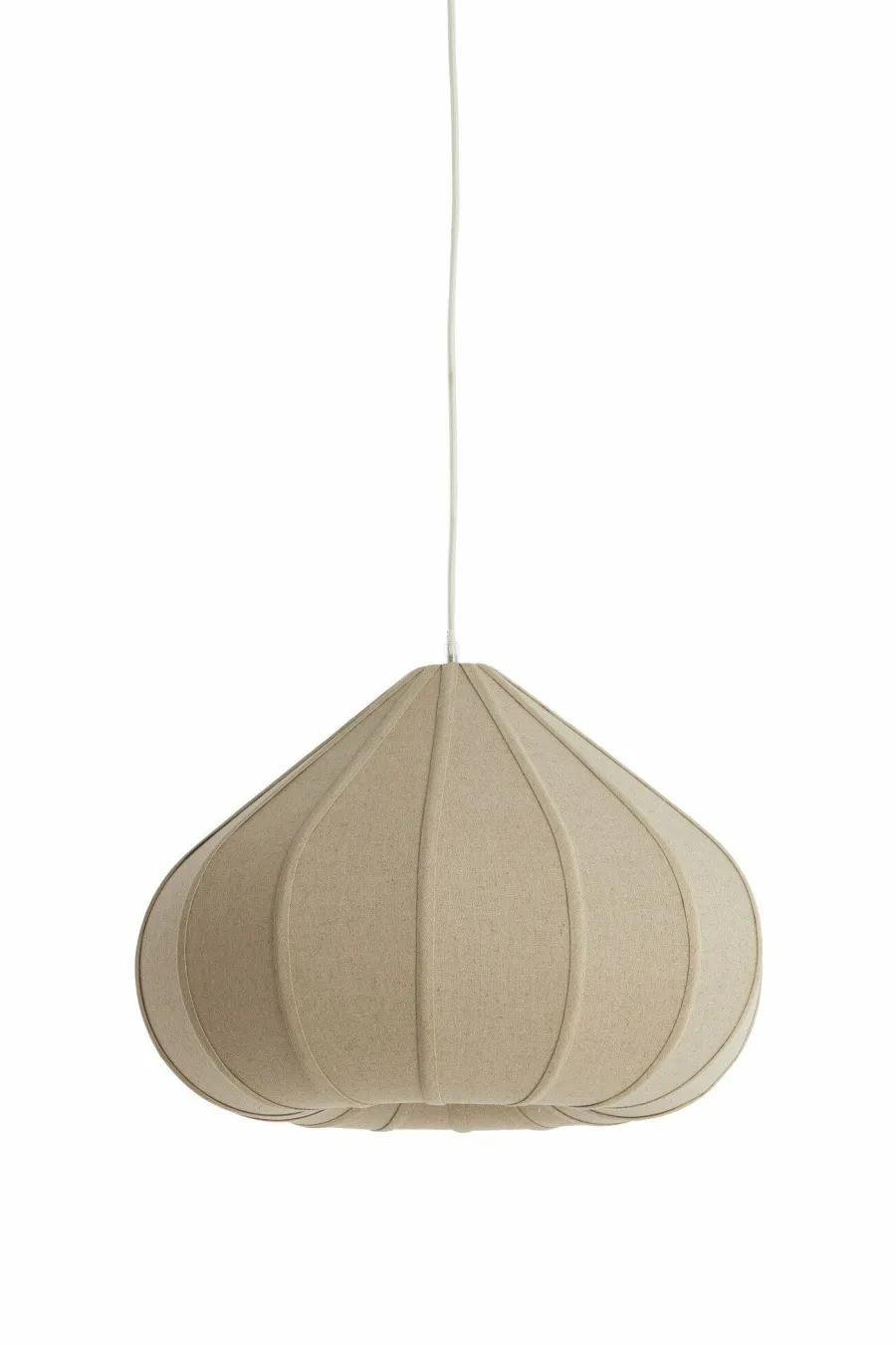 Light en Living Hanglamp Ø50X34 cm ZUBEDA linnen naturel Clearance