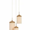 Light en Living Hanglamp 3L Ø35x32 cm DANIALO hout print naturel+touw crème Sale
