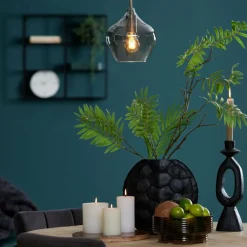 Light en Living Hanglamp RAKEL Antique brass klein Discount