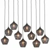 Light en Living Hanglamp 10L 120x25x29,5 cm ALVARO mat zwart Best