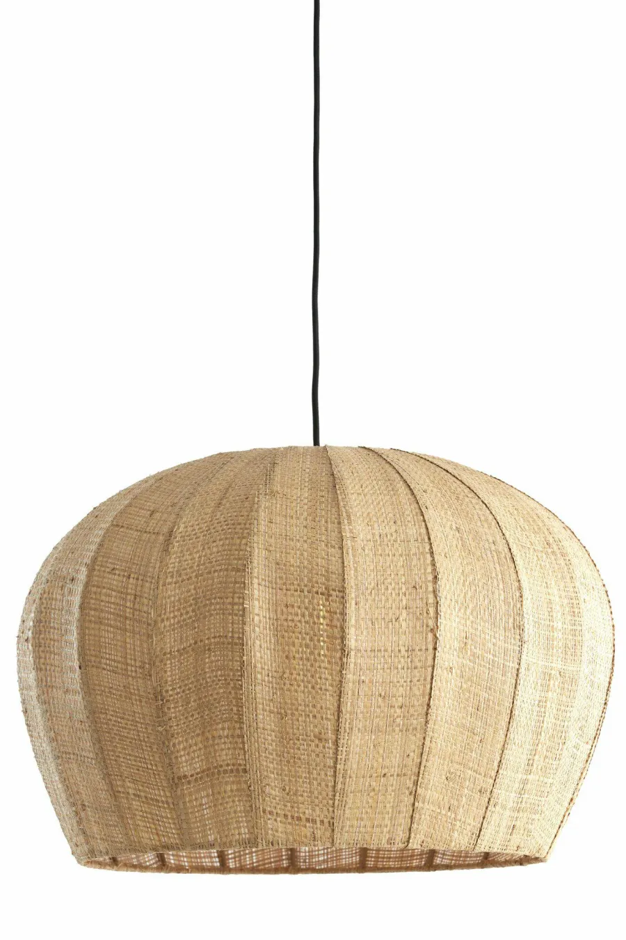 Light en Living Hanglamp Ø51x34 cm RAFAELLA raffia naturel Outlet