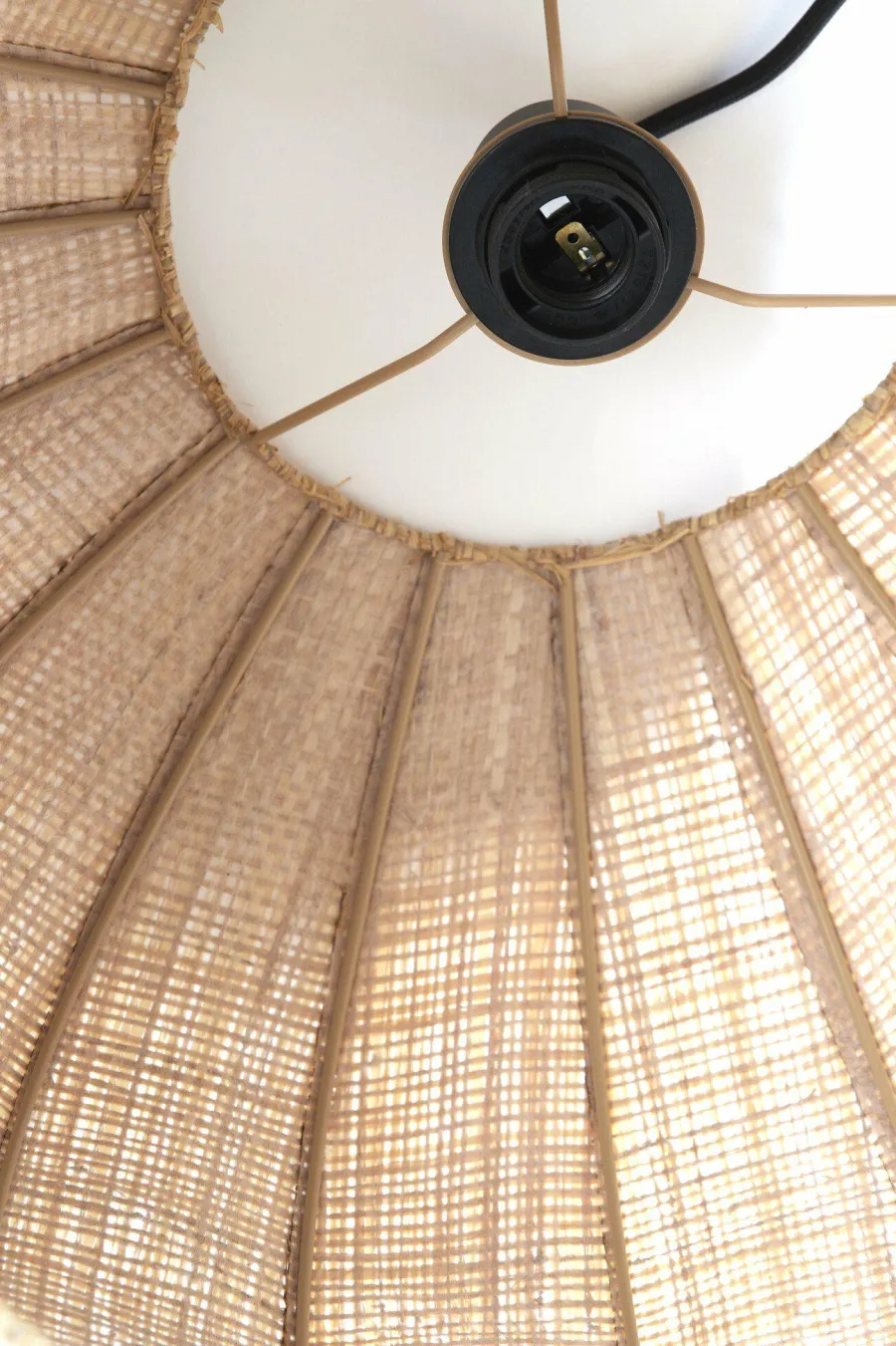 Light en Living Hanglamp Ø51x34 cm RAFAELLA raffia naturel Outlet