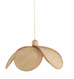 Light en Living Hanglamp Ø48x29 cm LAVRIO webbing naturel+hout Clearance