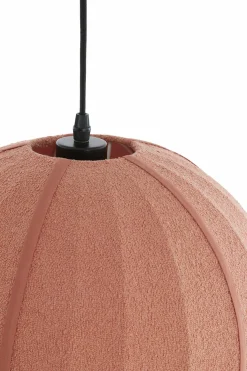 Light en Living Hanglamp Ø44x42 cm ZAGORI bouclé coral New