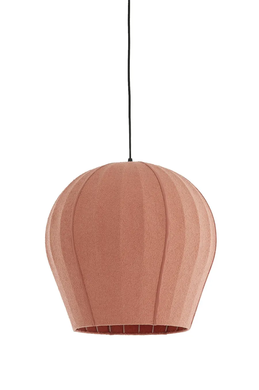 Light en Living Hanglamp Ø44x42 cm ZAGORI bouclé coral New