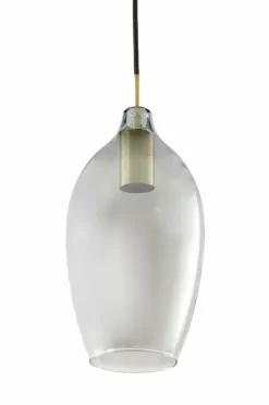 Light en Living Hanglamp 3L 100x16,5x32 cm LUKARO antiek brons+glas smoke