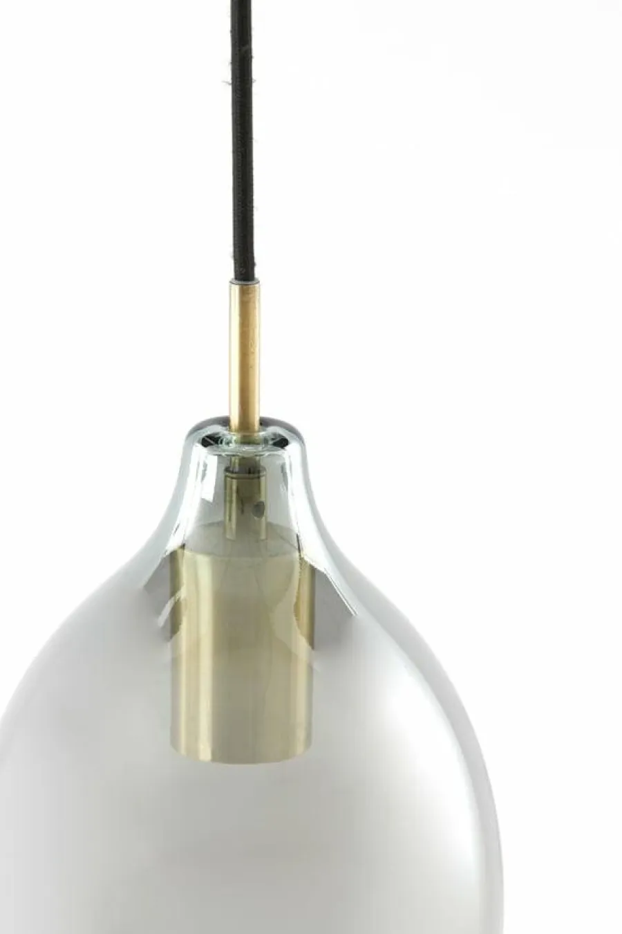 Light en Living Hanglamp 3L 100x16,5x32 cm LUKARO antiek brons+glas smoke