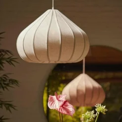 Light en Living Hanglamp Ø60X42,5 cm ZUBEDA linnen naturel Outlet