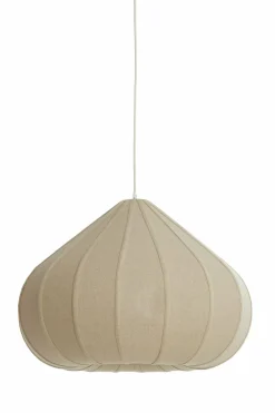 Light en Living Hanglamp Ø60X42,5 cm ZUBEDA linnen naturel Outlet