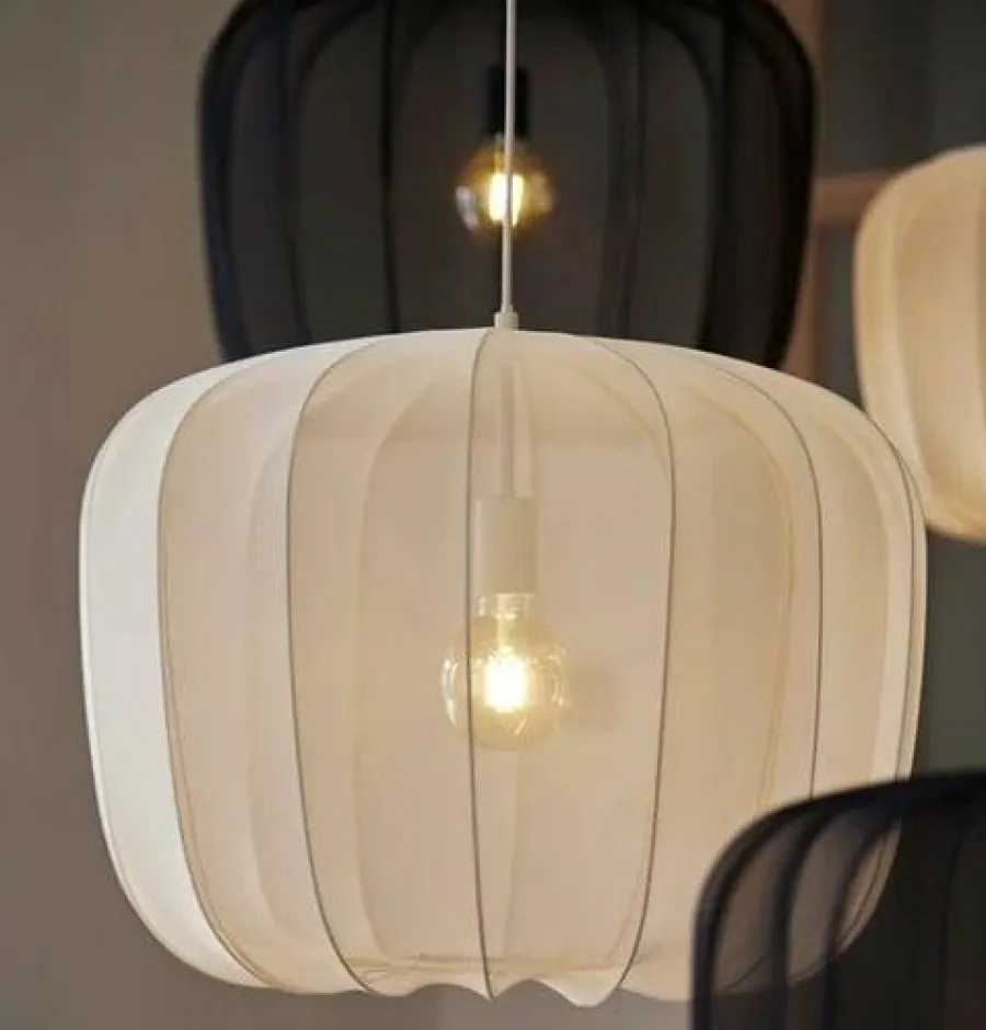 Light en Living Hanglamp Ø60x45 cm PLUMERIA zand