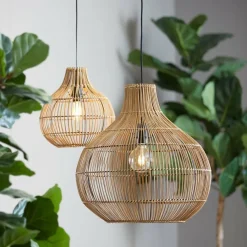 Light en Living Hanglamp Ø30x31,5 cm PACINO rotan donker bruin Hot