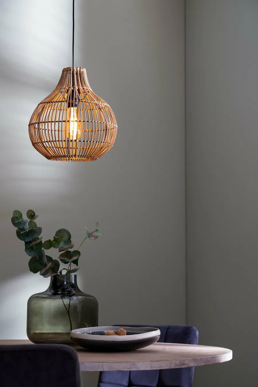 Light en Living Hanglamp Ø30x31,5 cm PACINO rotan donker bruin Hot