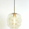Light en Living Hanglamp MISTY goud+glas amber goud - 2 maten New