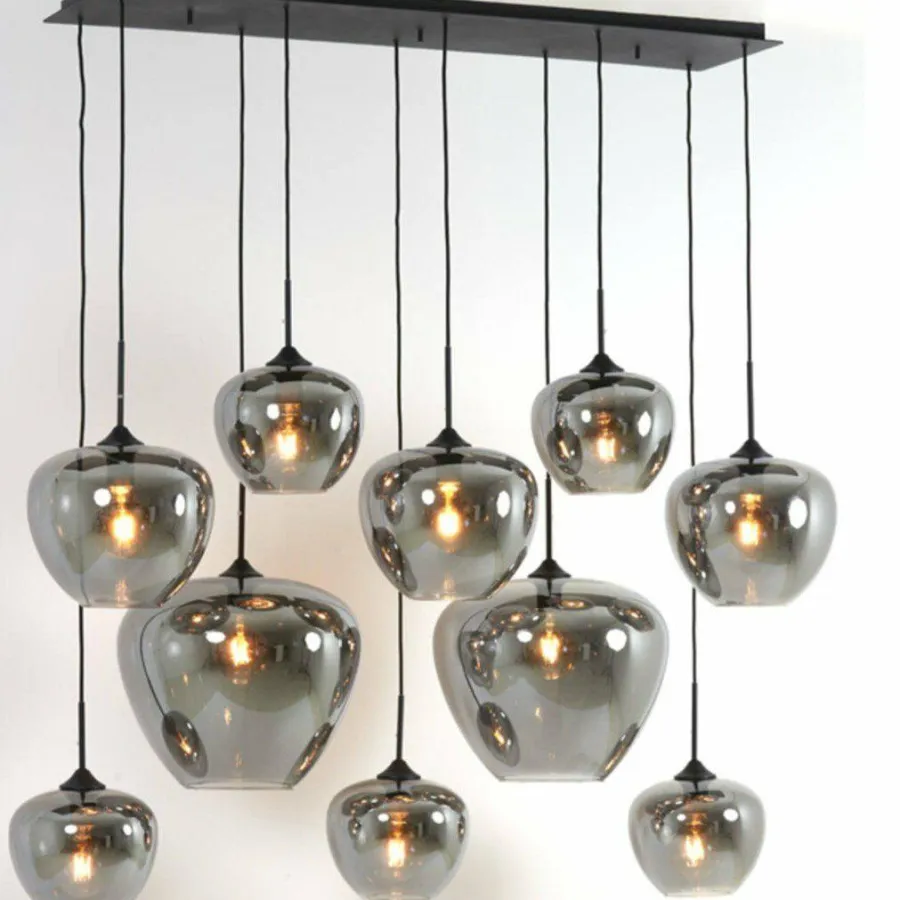 Light en Living Hanglamp Mayson Smoke met 10 lampen Discount
