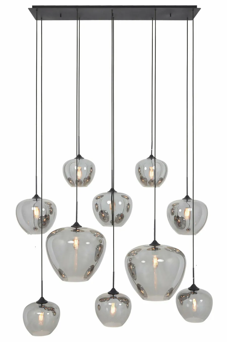 Light en Living Hanglamp Mayson Smoke met 10 lampen Discount