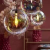 Light en Living Hanglamp MEDINA glas rainbow+zwart - 3 afmetingen Sale