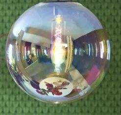 Light en Living Hanglamp MEDINA glas rainbow+zwart - 3 afmetingen Sale