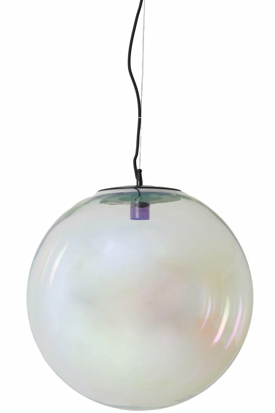 Light en Living Hanglamp MEDINA glas rainbow+zwart - 3 afmetingen Sale