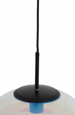 Light en Living Hanglamp MEDINA glas rainbow+zwart - 3 afmetingen Sale
