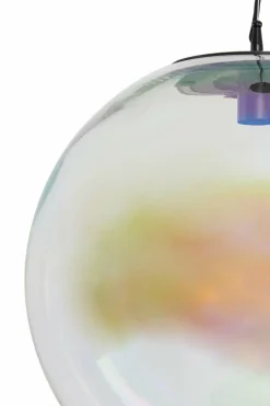 Light en Living Hanglamp MEDINA glas rainbow+zwart - 3 afmetingen Sale