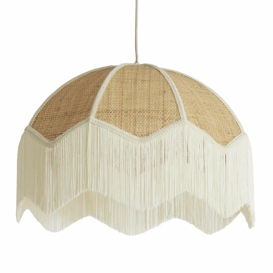 Light en Living Hanglamp Ø50x38 cm MALACIA raffia naturel+crème Online